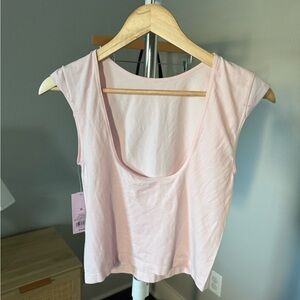 NEW Wild Fable Light Pink Seemless Crop Top Size M
